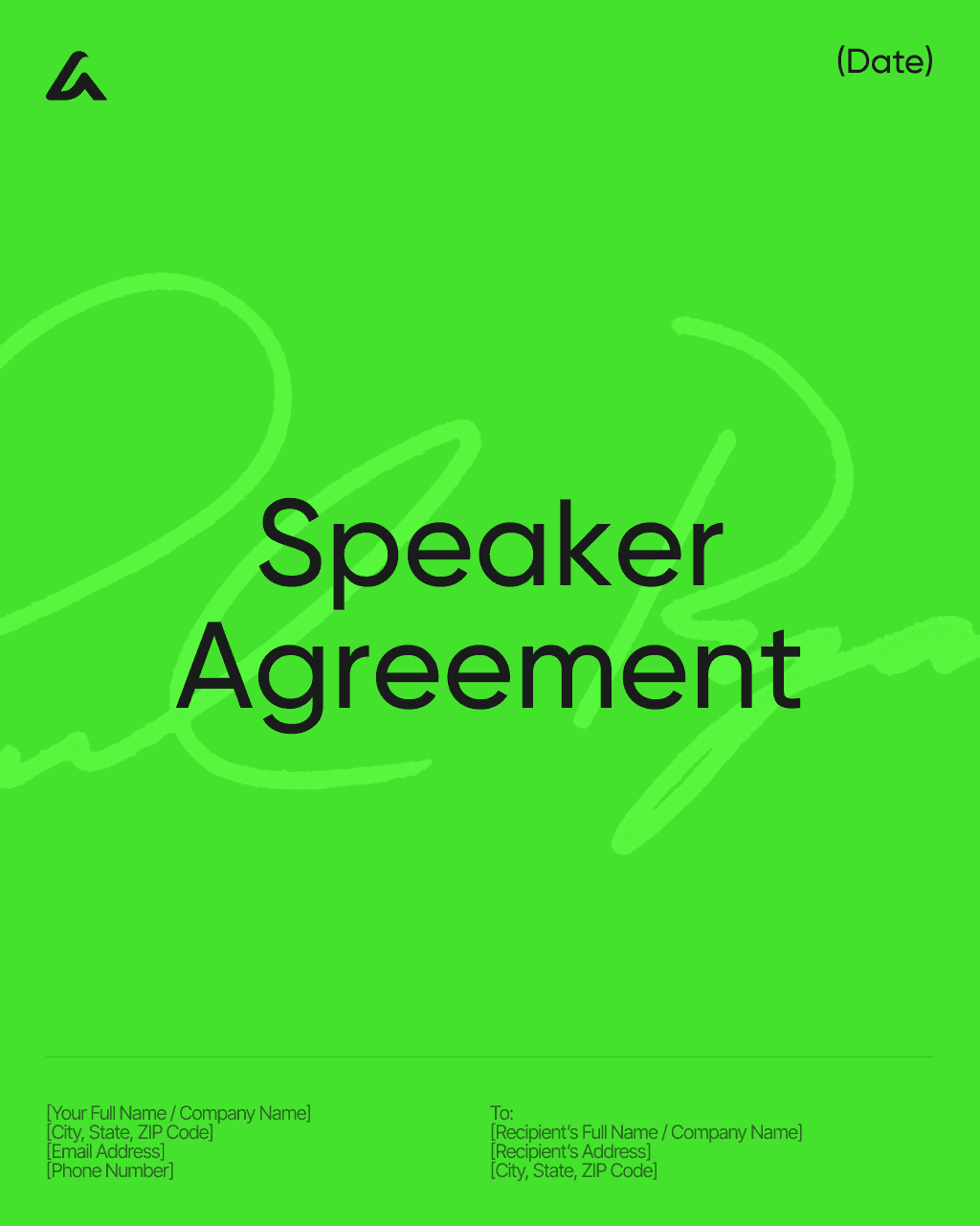 Speaker Agreement