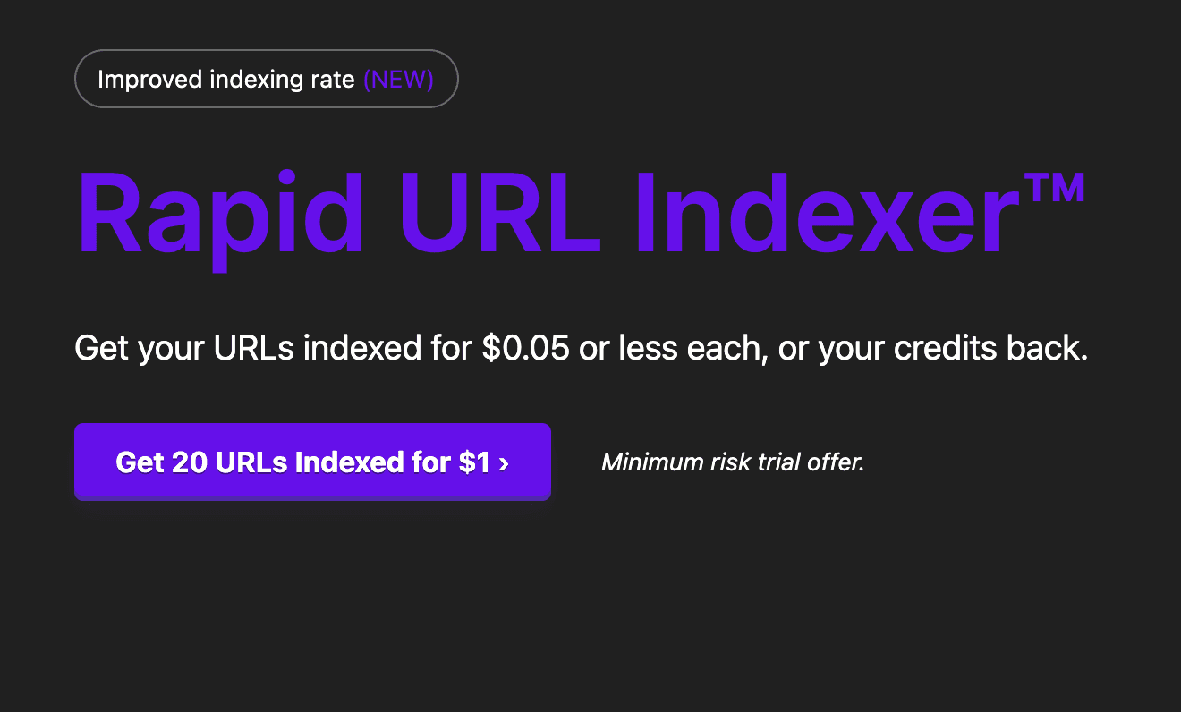 rapid URL indexer