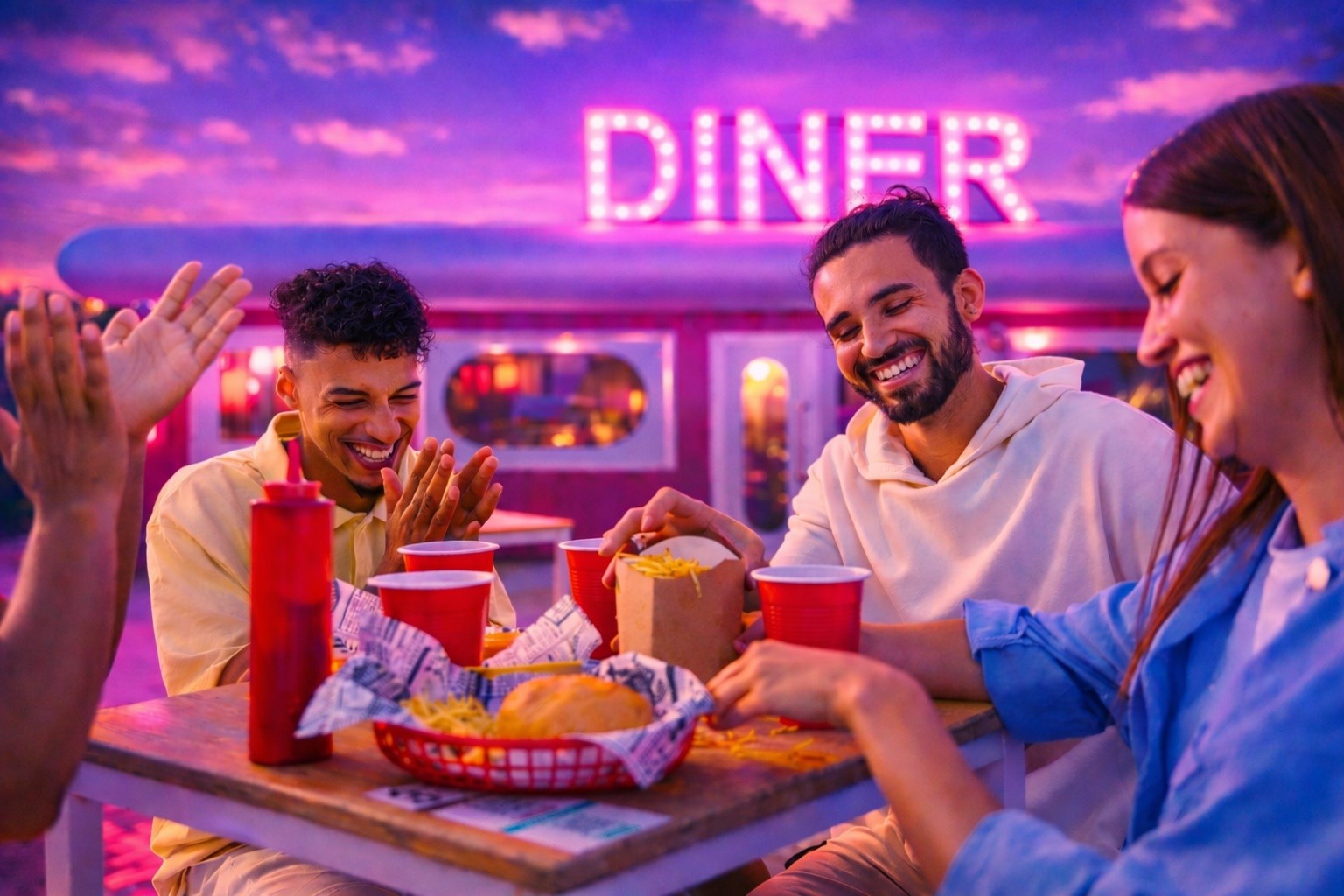 Coach explaining stuff to an athlete