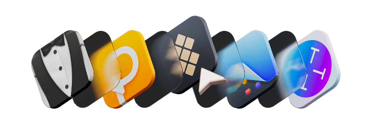 Illustration of different Setapp apps