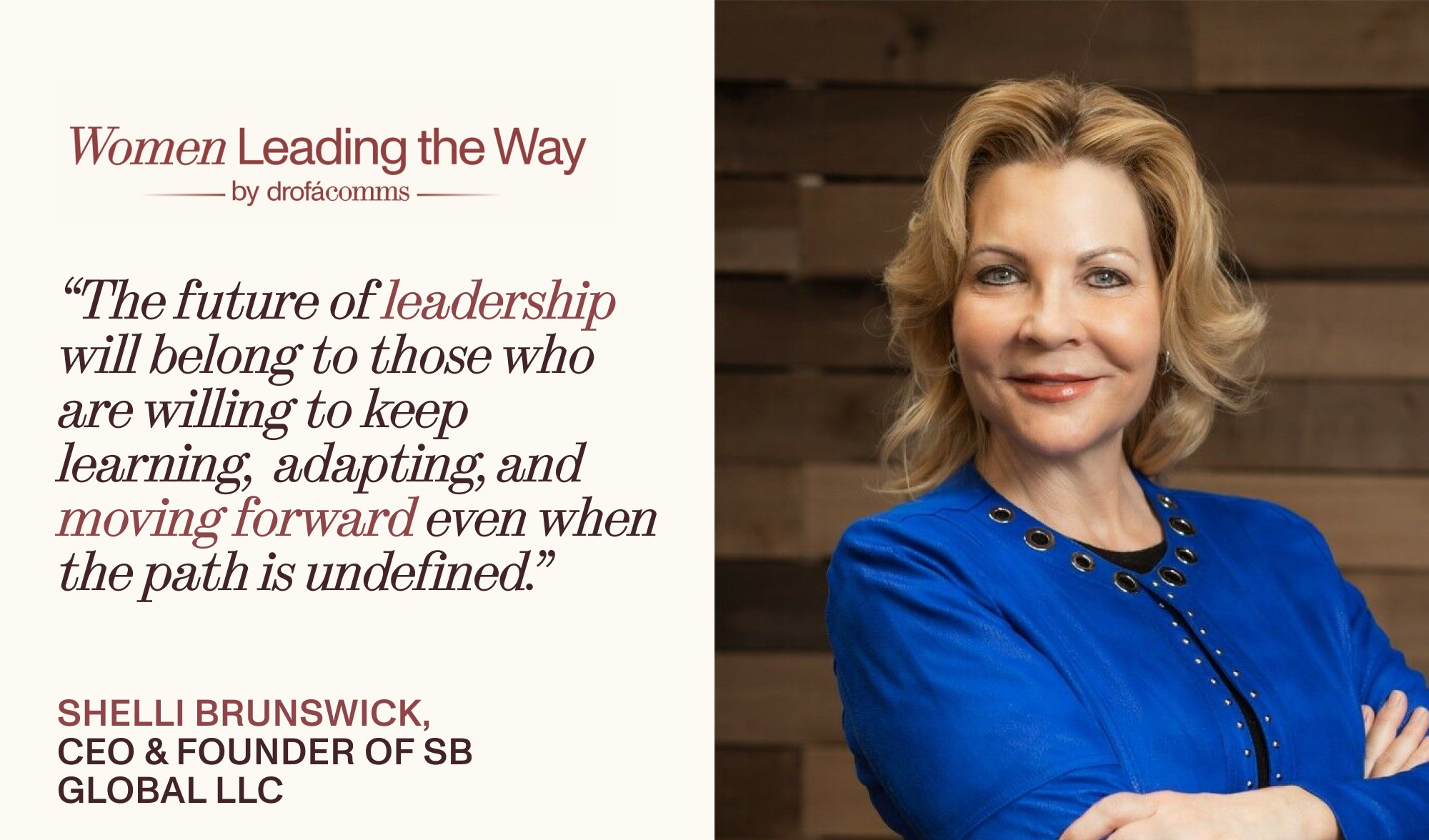 Shelli Brunswick, CEO and Founder of SB Global LLC, on navigating uncertainty and imposter syndrome in STEM careers