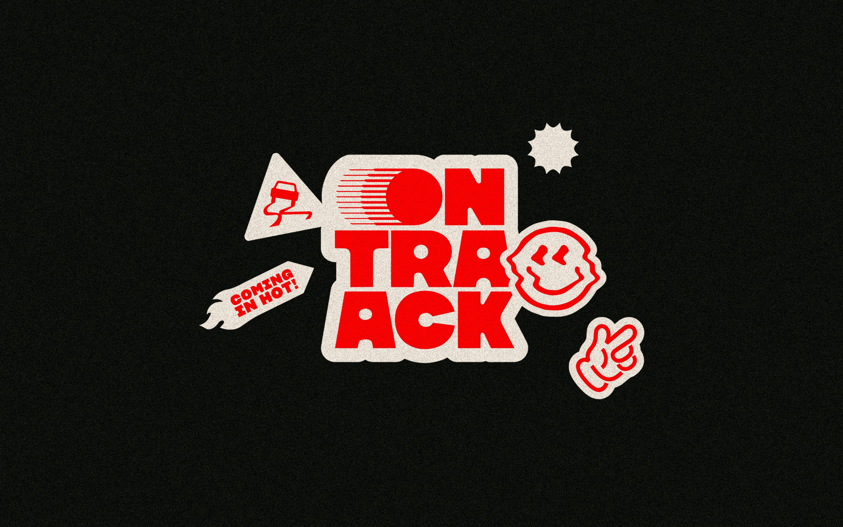 logo ontraack avec stickers