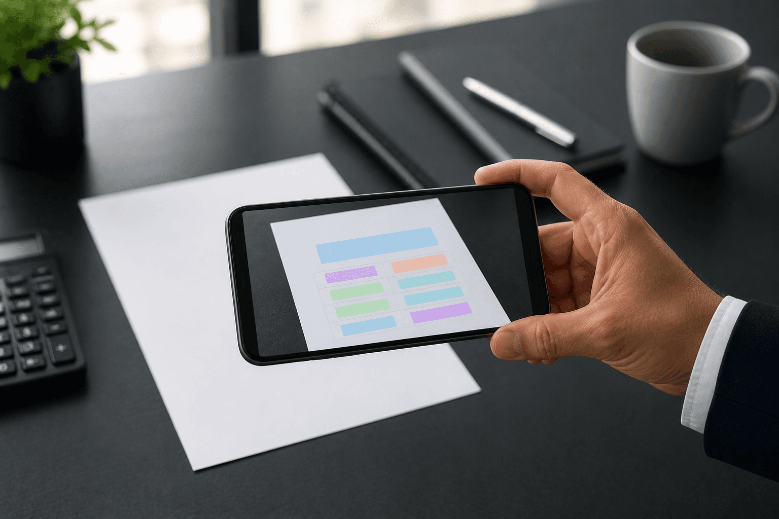 Mobile document scanning interface