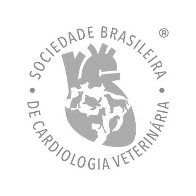 Logotipo da Sociedade Brasileira de Cardiologia Veterinária, atendida pela Caprone
