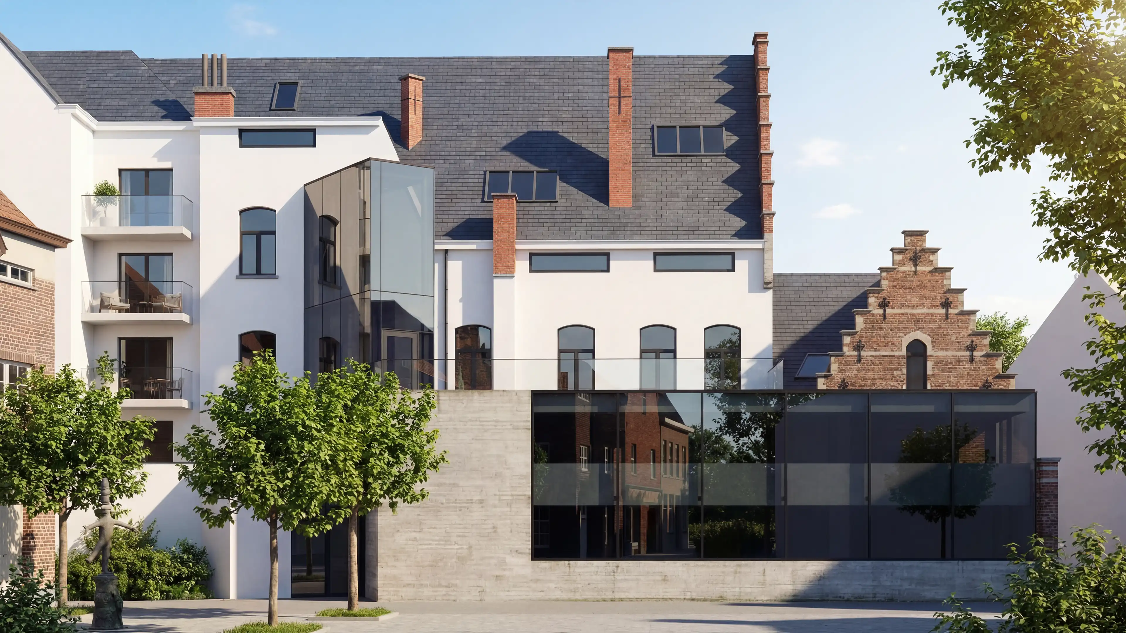 3d visualisatie van renovatieproject in Oudenaarde