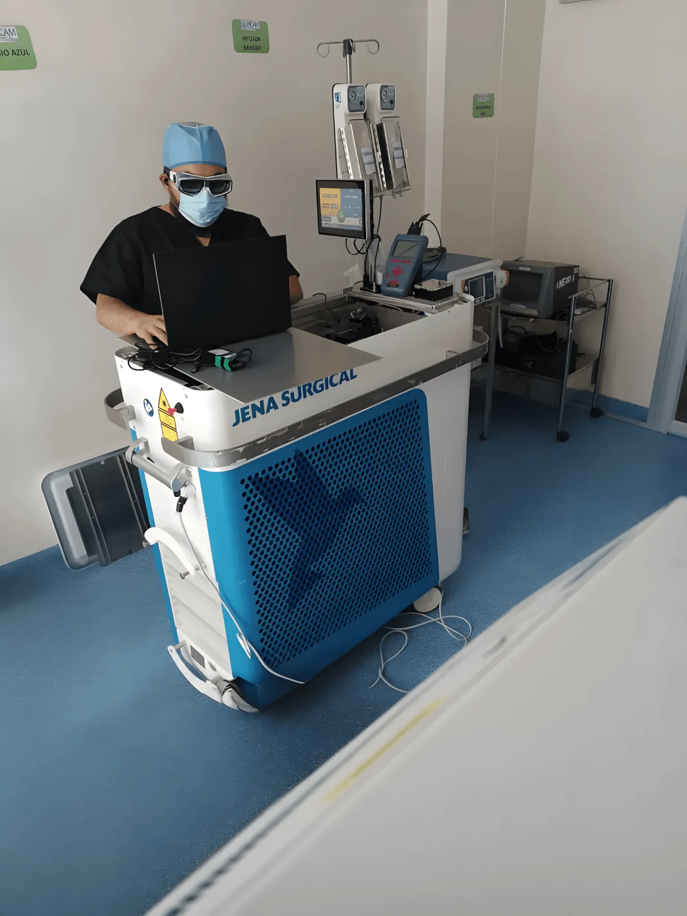 An office with people working