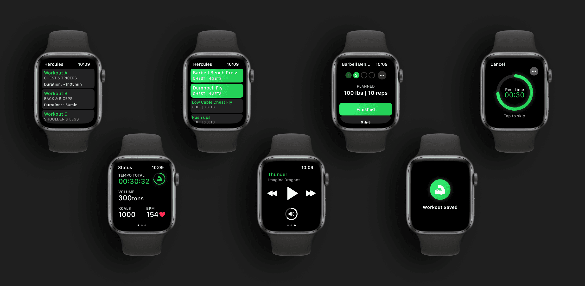 Hercules - Apple watch app