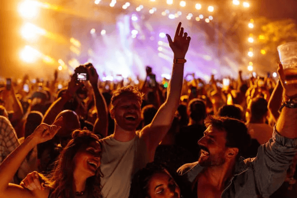 people gathering on a concert