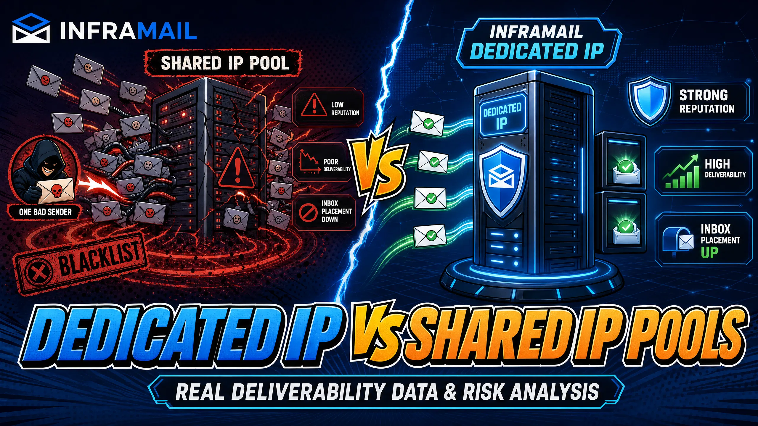 Dedicated IP vs Shared IP Pools: Real Deliverability Data & Risk Analysis