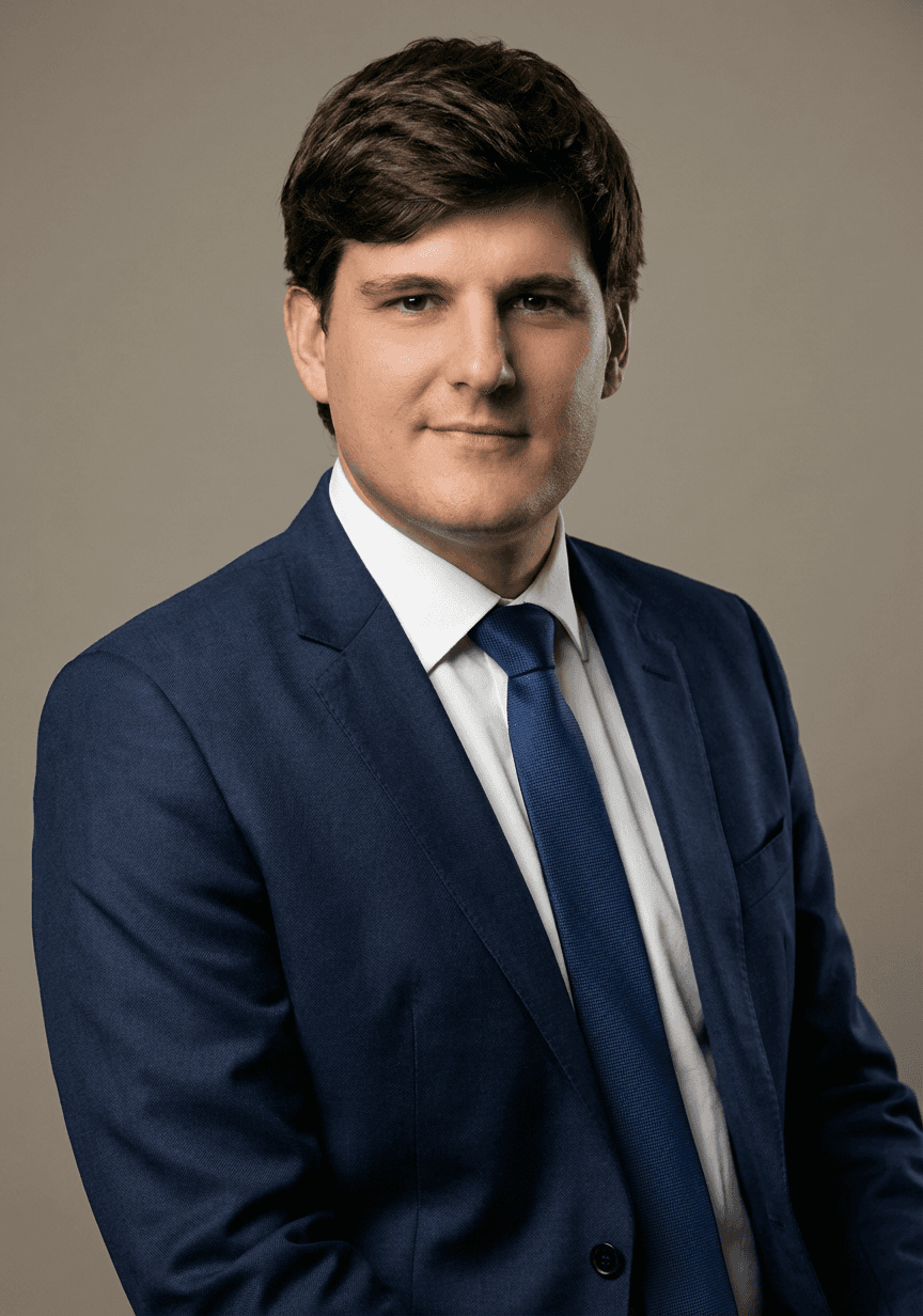 Smiling young Asian woman with long black hair, wearing a brown turtleneck against a neutral gray background. Warm and approachable vibe.
