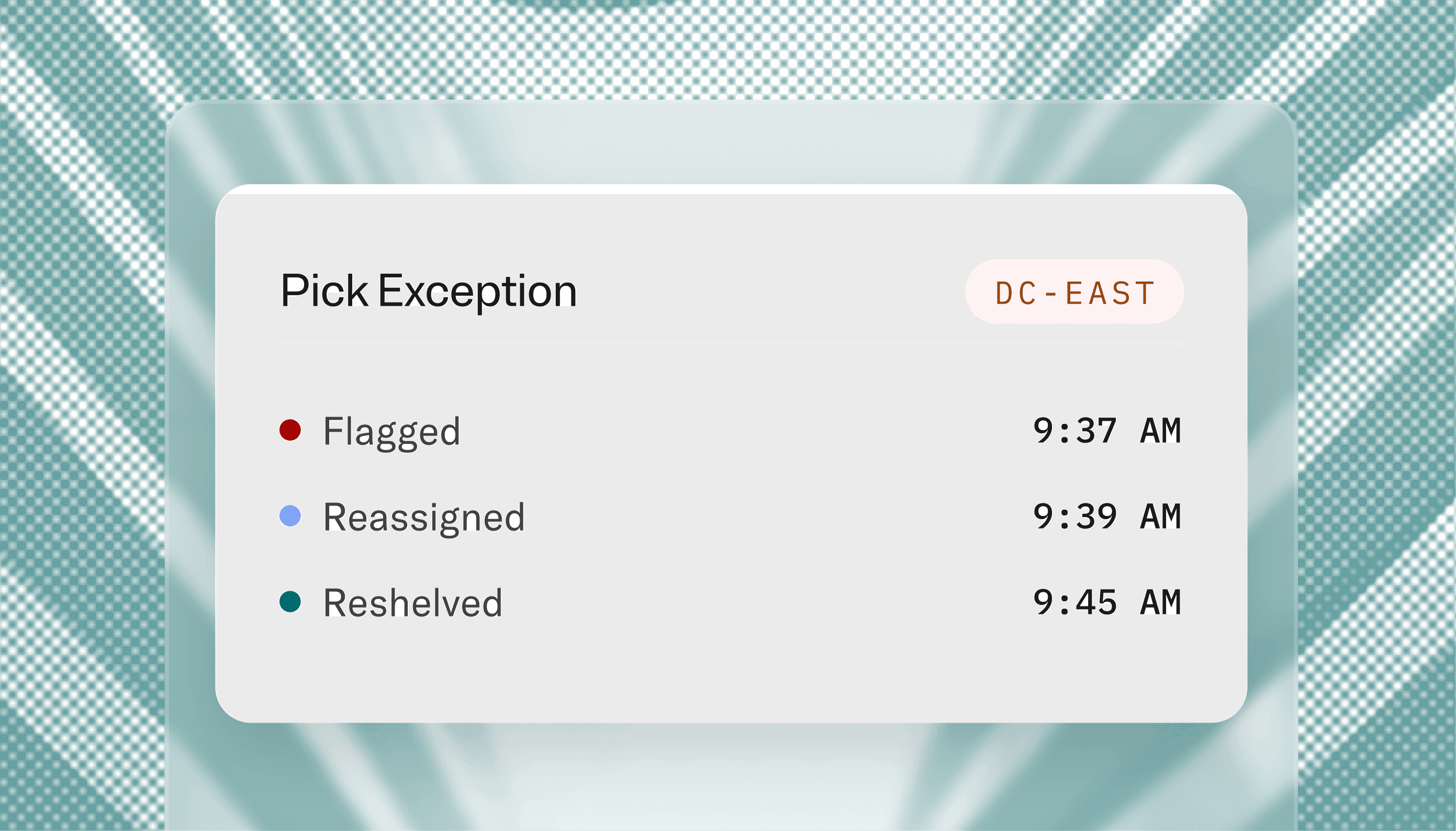 Baggage handling status update notification