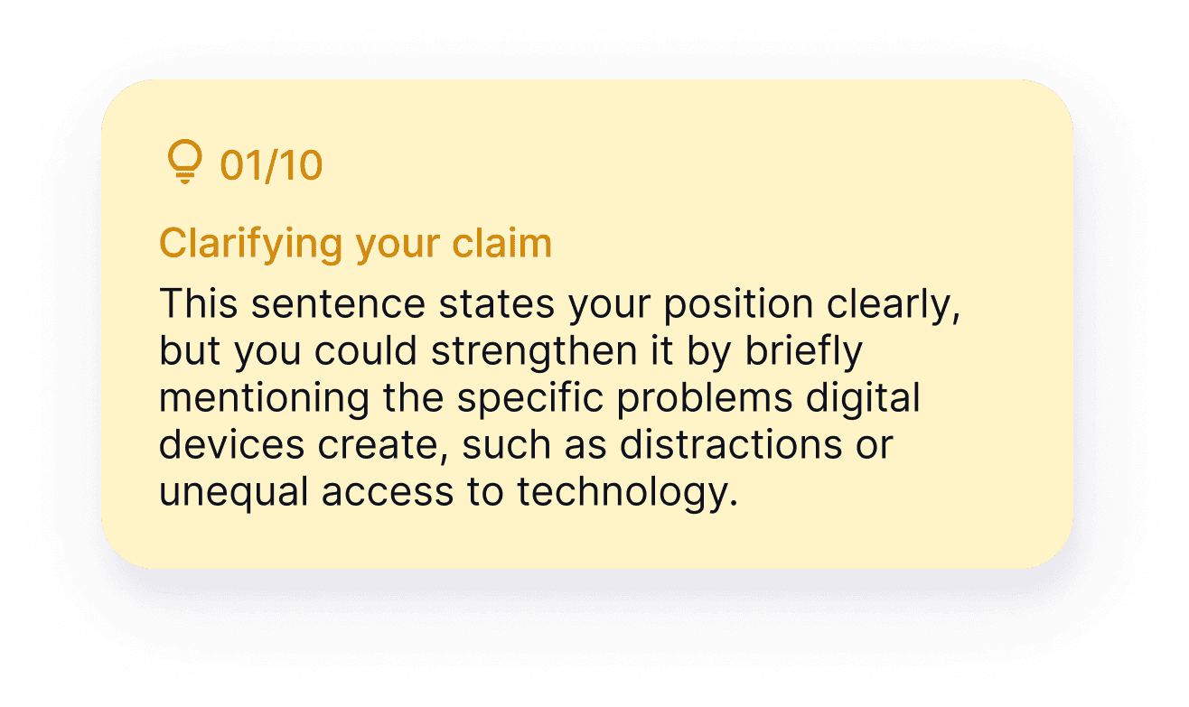 A digital interface displaying English 10 and a button for viewing assignments.