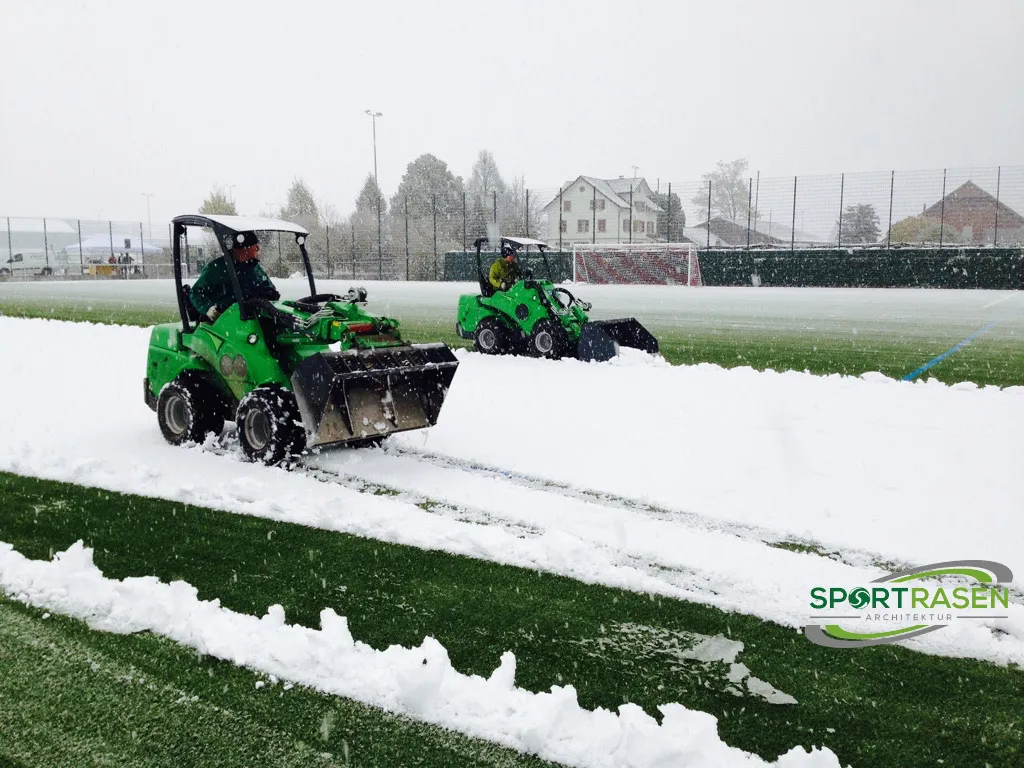 Beeinflussung der Wasser-Infiltrationsrate im Winter
