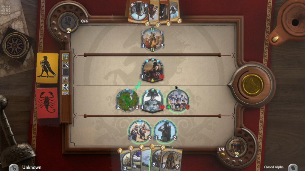 Early board lacked clear hierarchy, making it difficult to prioritise information during gameplay.