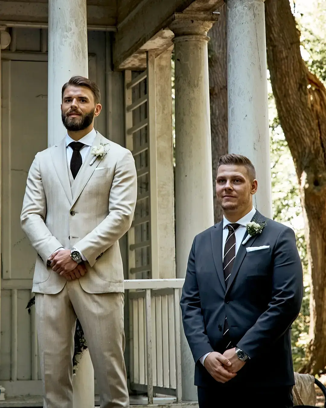 Billede af Jack og hans bedste ven Christoffer der venter på bruden