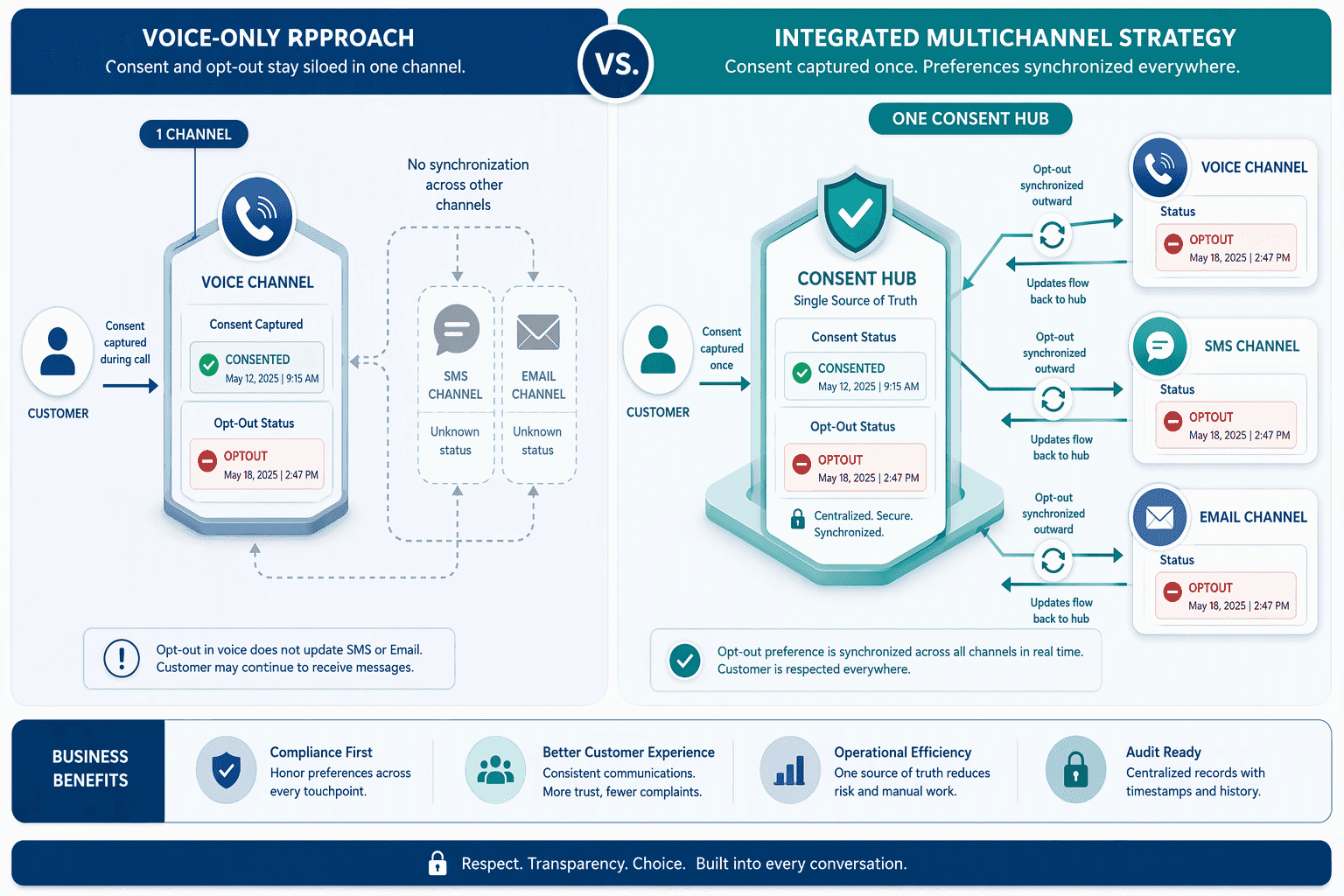 Illustration for Step 6: Implement a Multichannel Consent Strategy with Integrated Opt-Out Handling