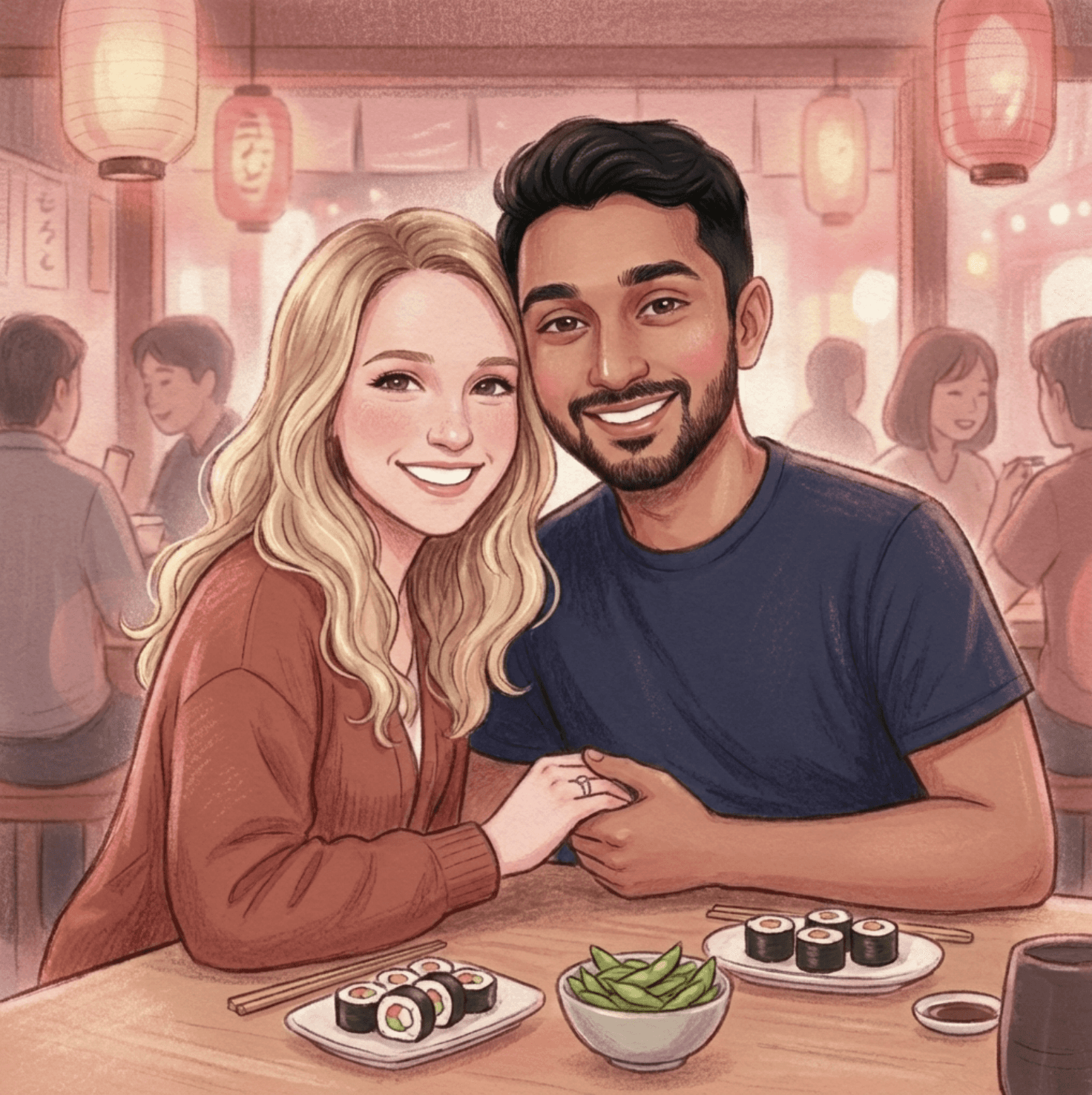 A smiling young man with crossed arms, wearing a plaid shirt and white t-shirt, poses against a dark background.