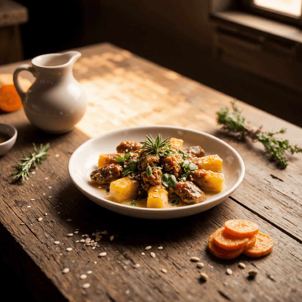 product photography of Gourmet food dish