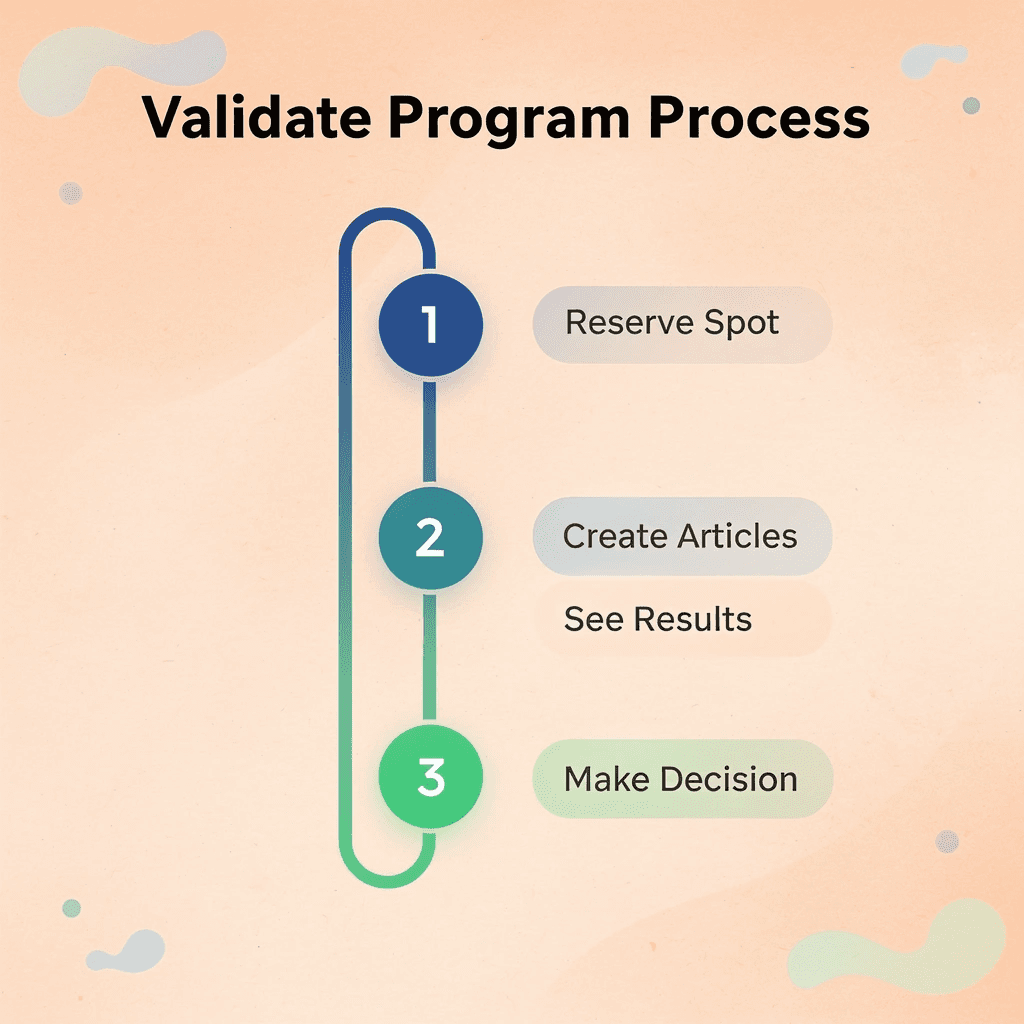 Four-step validation program process