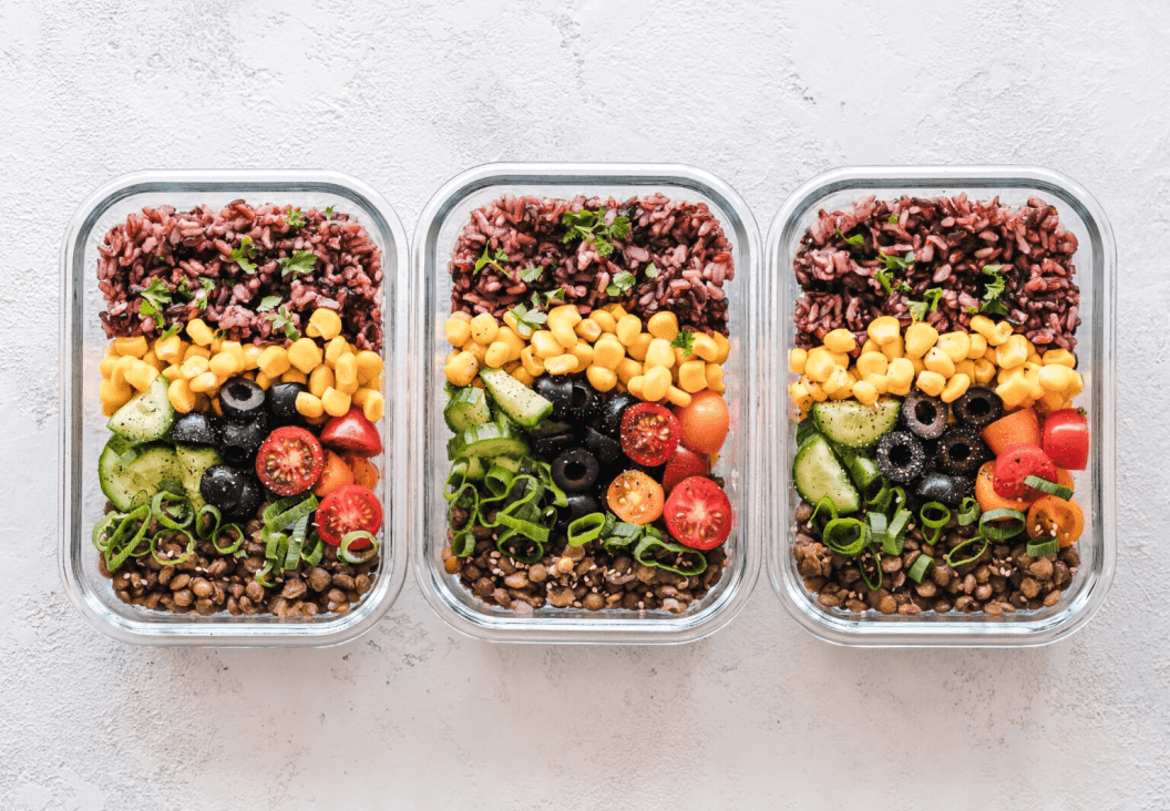 meal prep containers with balanced portions for weight loss success