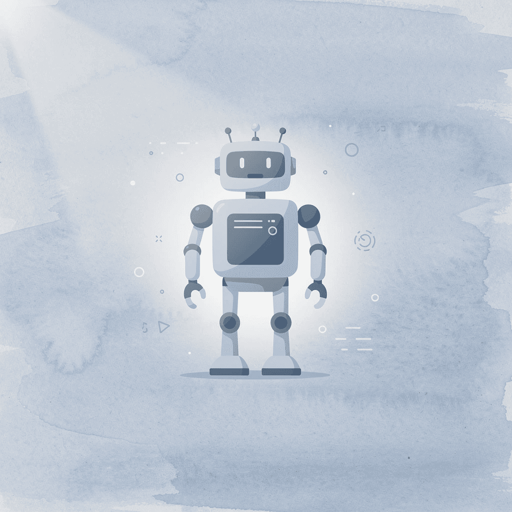 Robot icon representing an autonomous AI agent