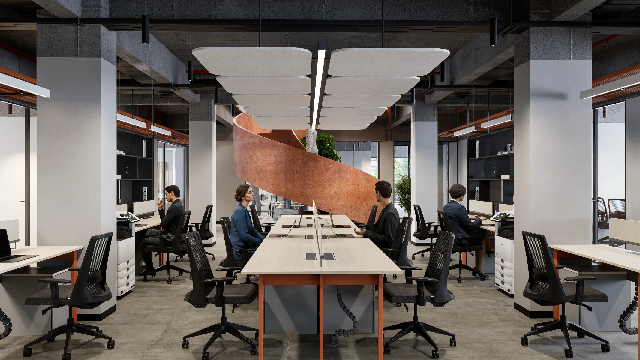 Quality Care hospital's workspace conference room