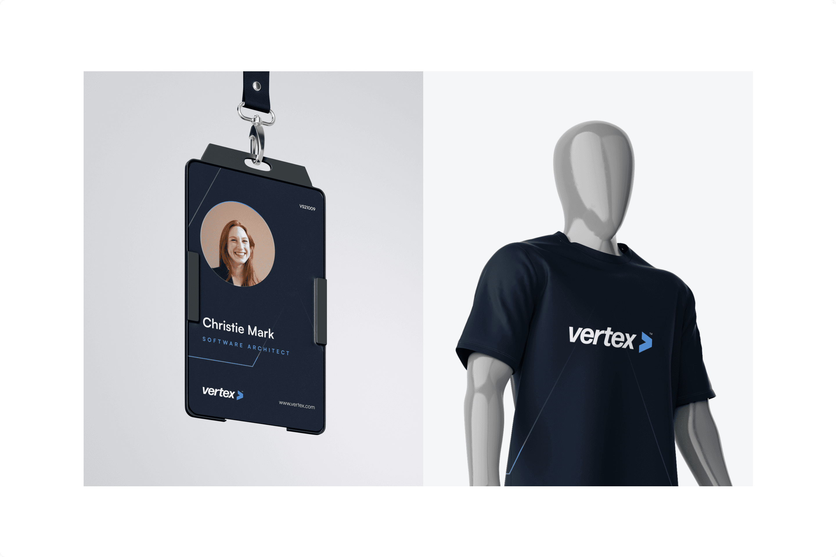 identity card and t-shirt