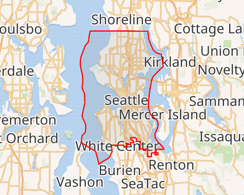 Map of Seattle