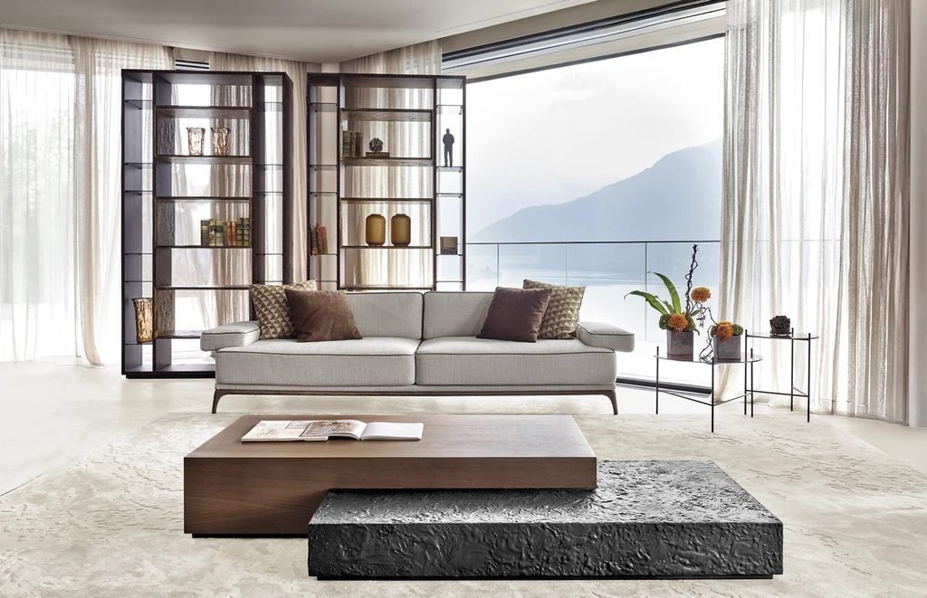 living room of a modern villa in italy