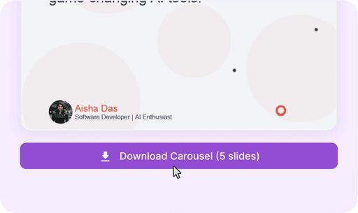 Free LinkedIn Carousel Generator