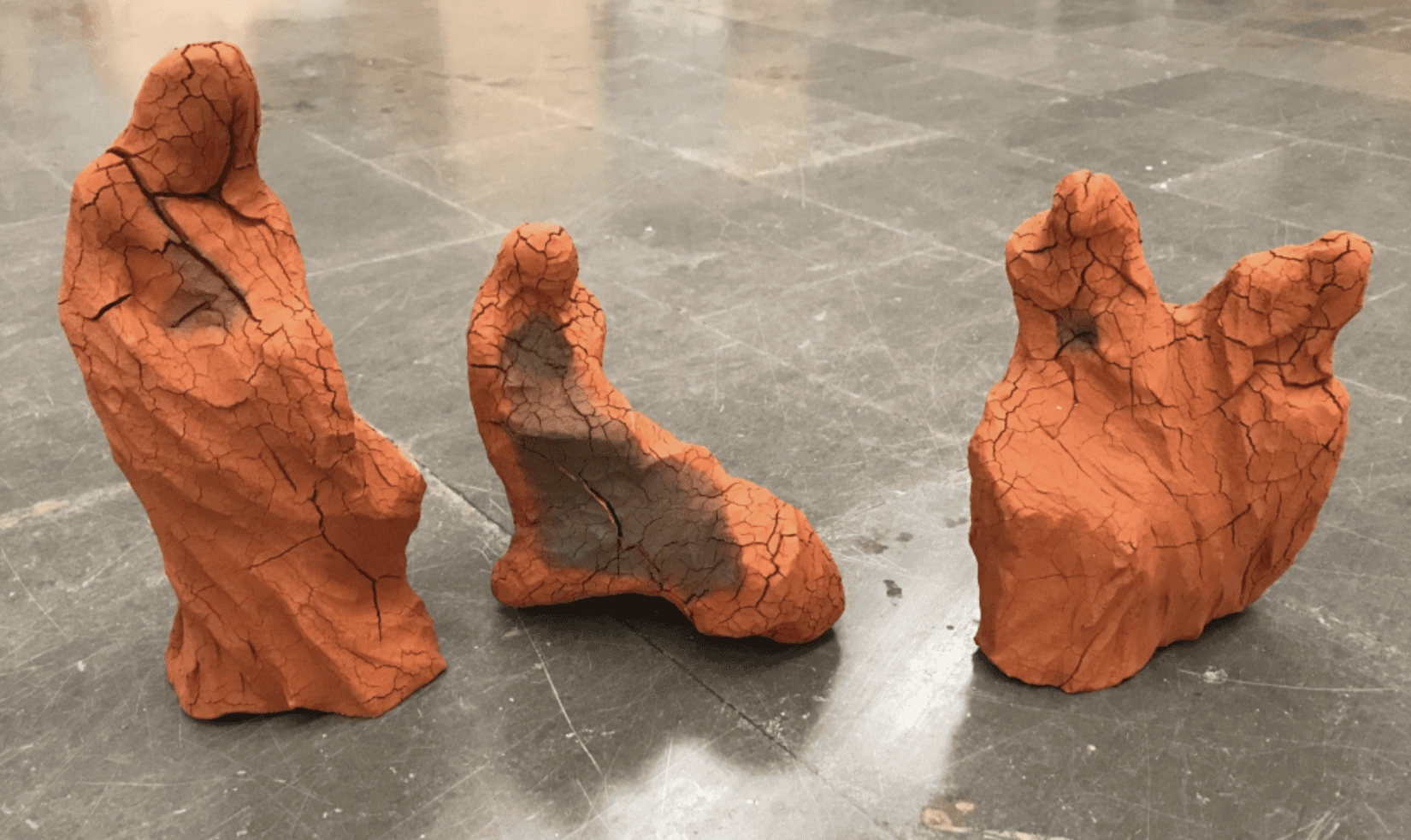 herd of sheep on road painting