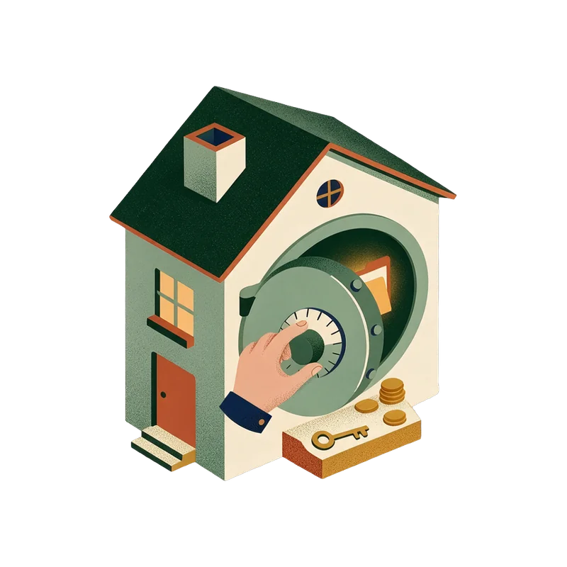 A house keeping your data safe inside