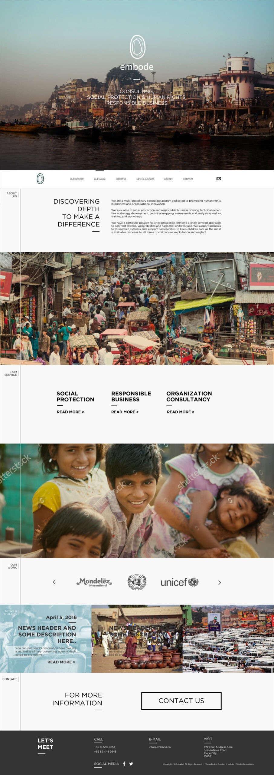 Embode website by Suzaku