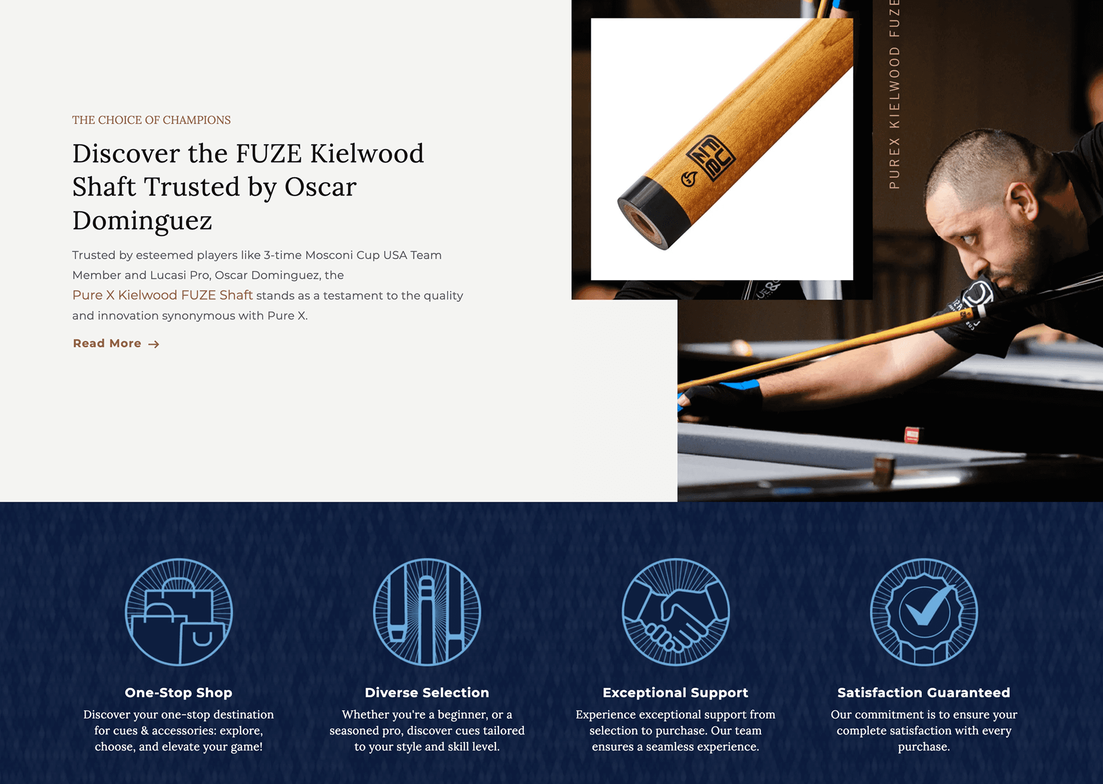 Value propositions section