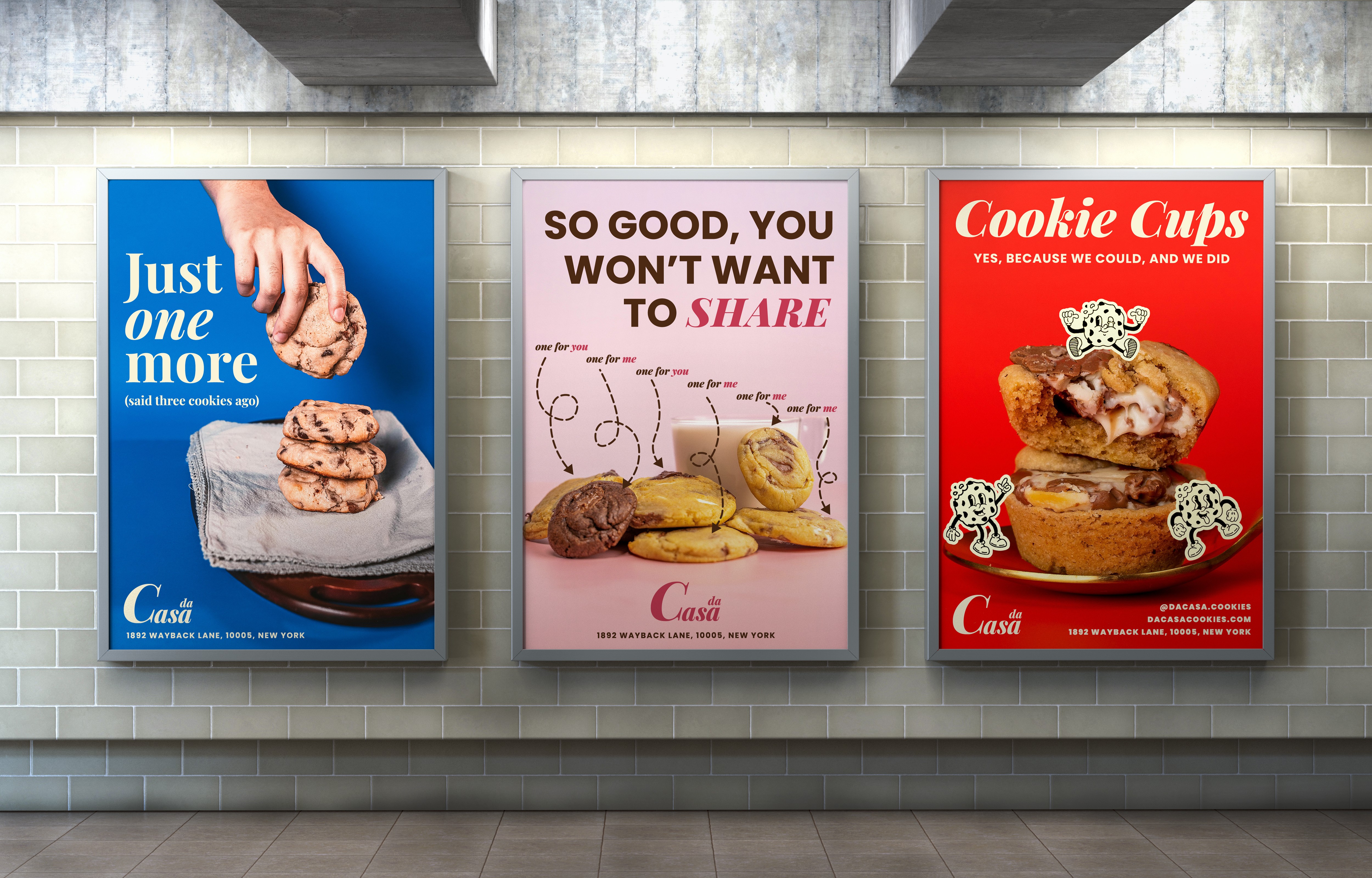 Bus Stop Poster for Cookies Company