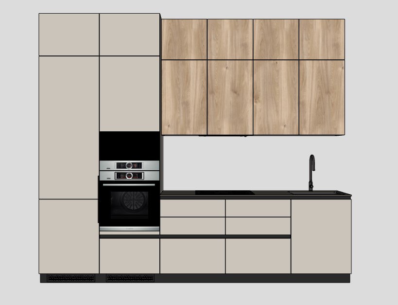 Кутова шафа в коридорі, світлі фасади без ручок, мінімалістичний дизайн