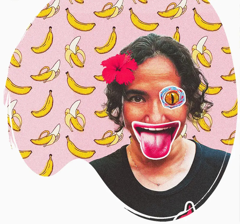 Fun collage self-portrait