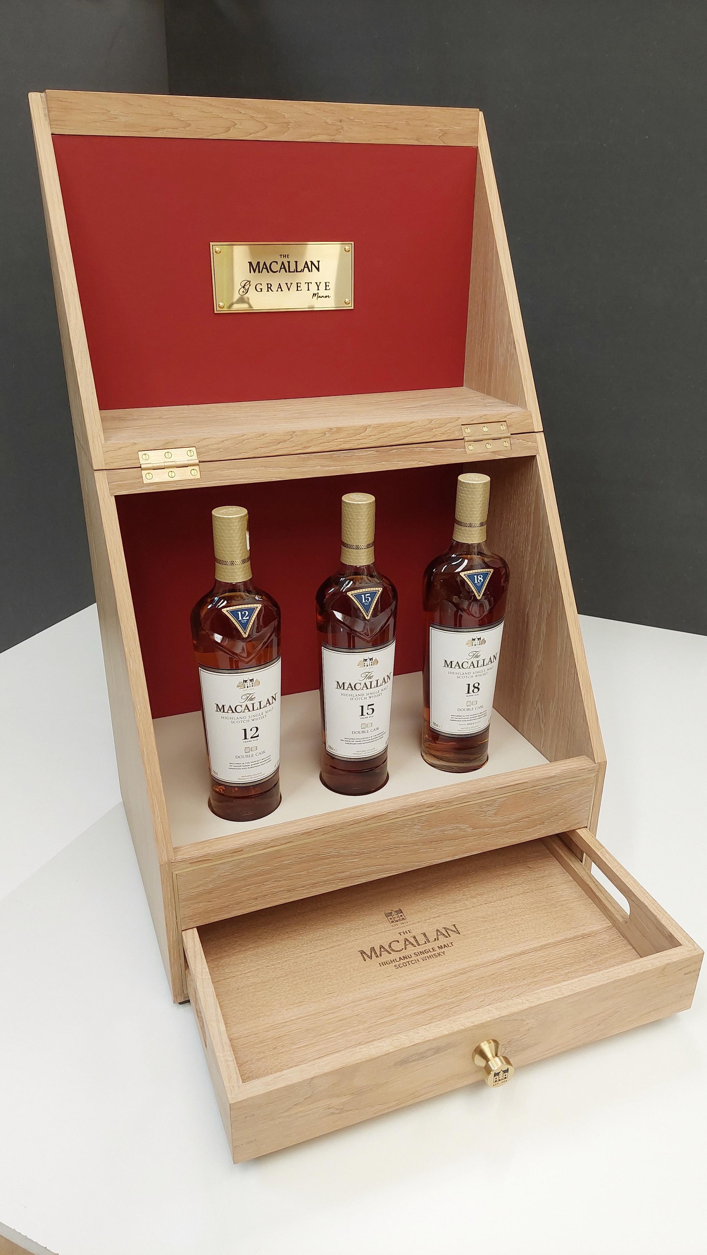 Branded whisky display case furniture design