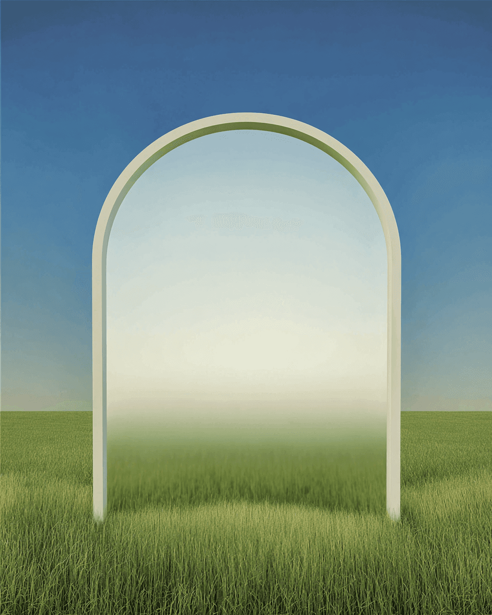 Surreal Mirror Scene