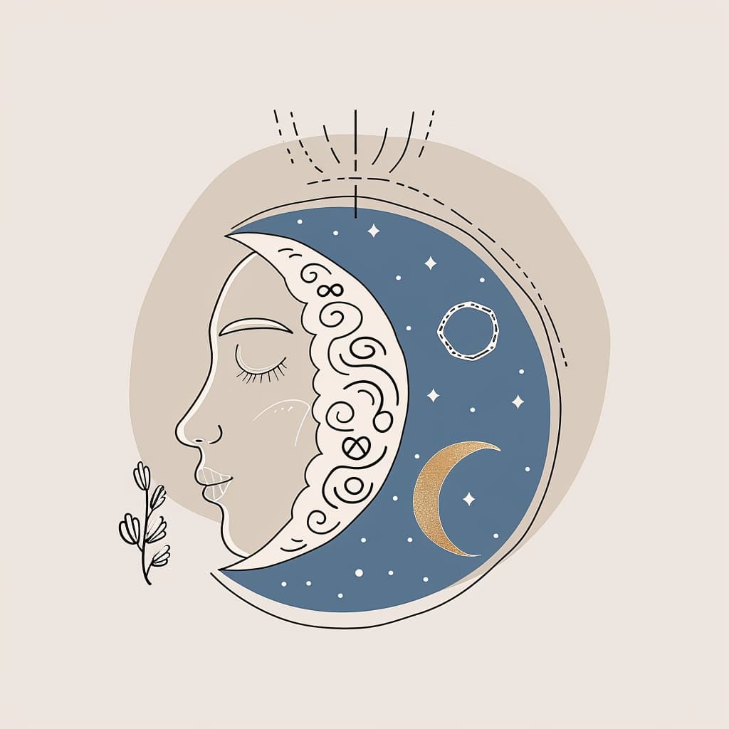 eine zeichnung eines gesichts, das schläft