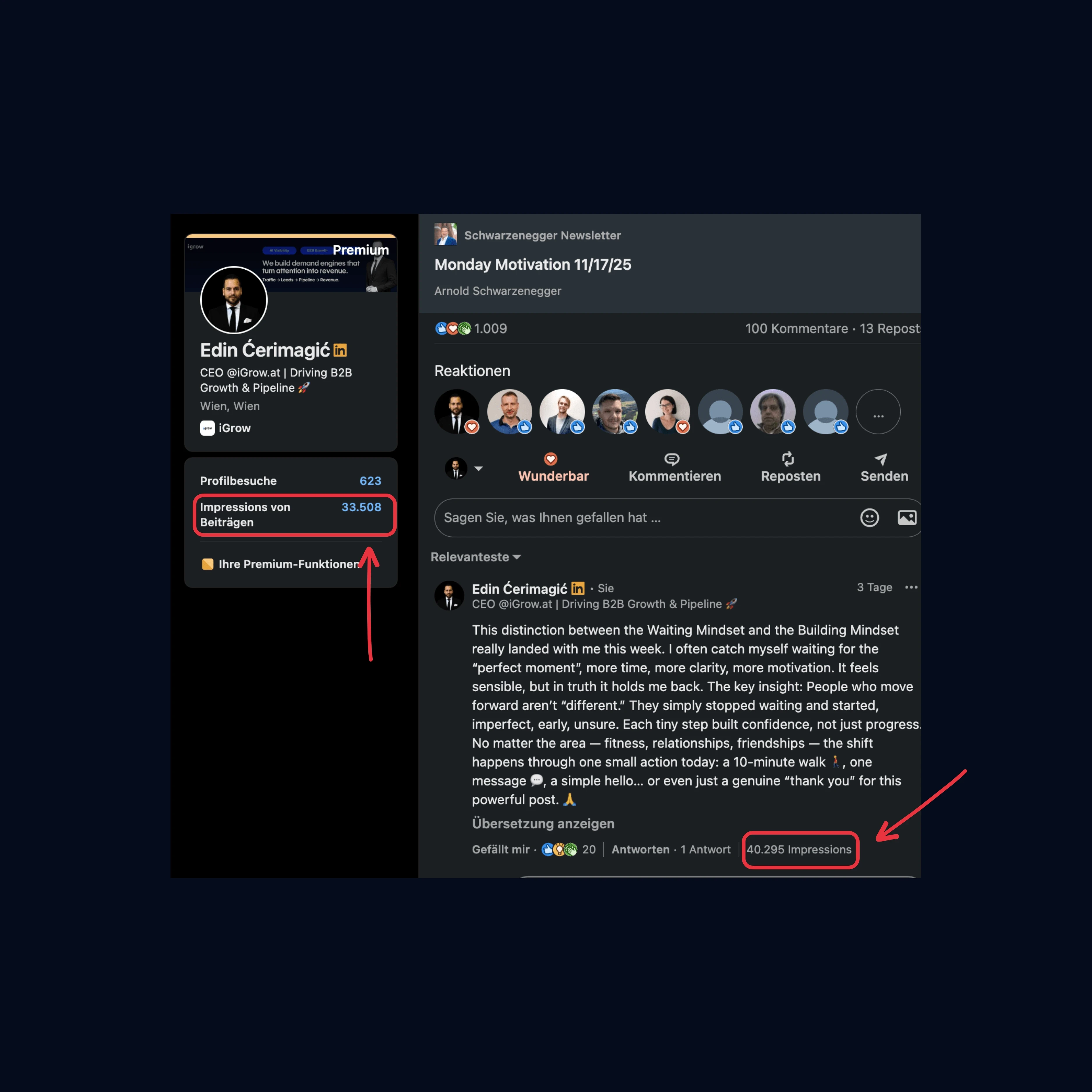LinkedIn Beiträge die Leads generieren