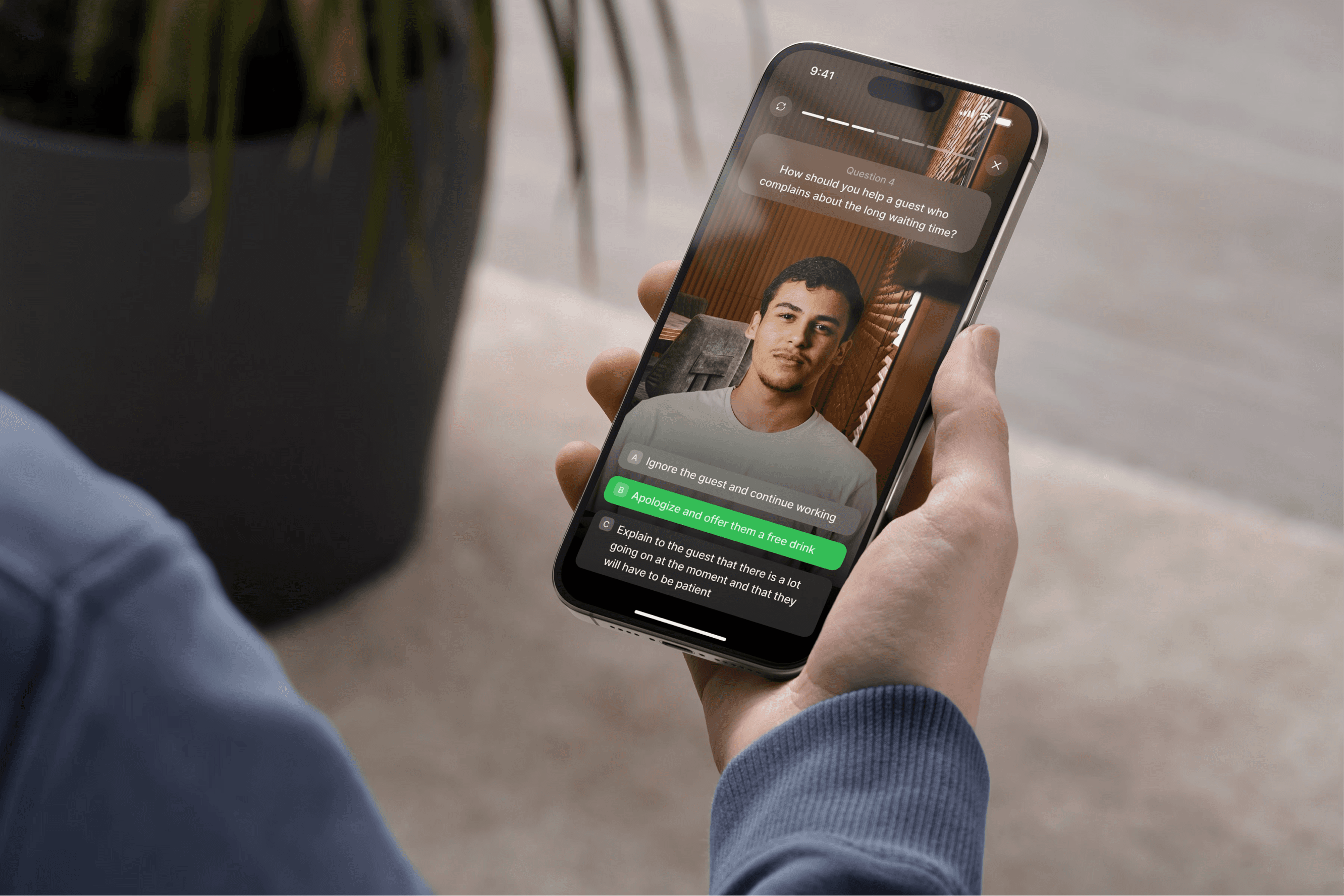 A mockup of Freelio's mobile app