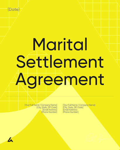 Marital Settlement Agreement