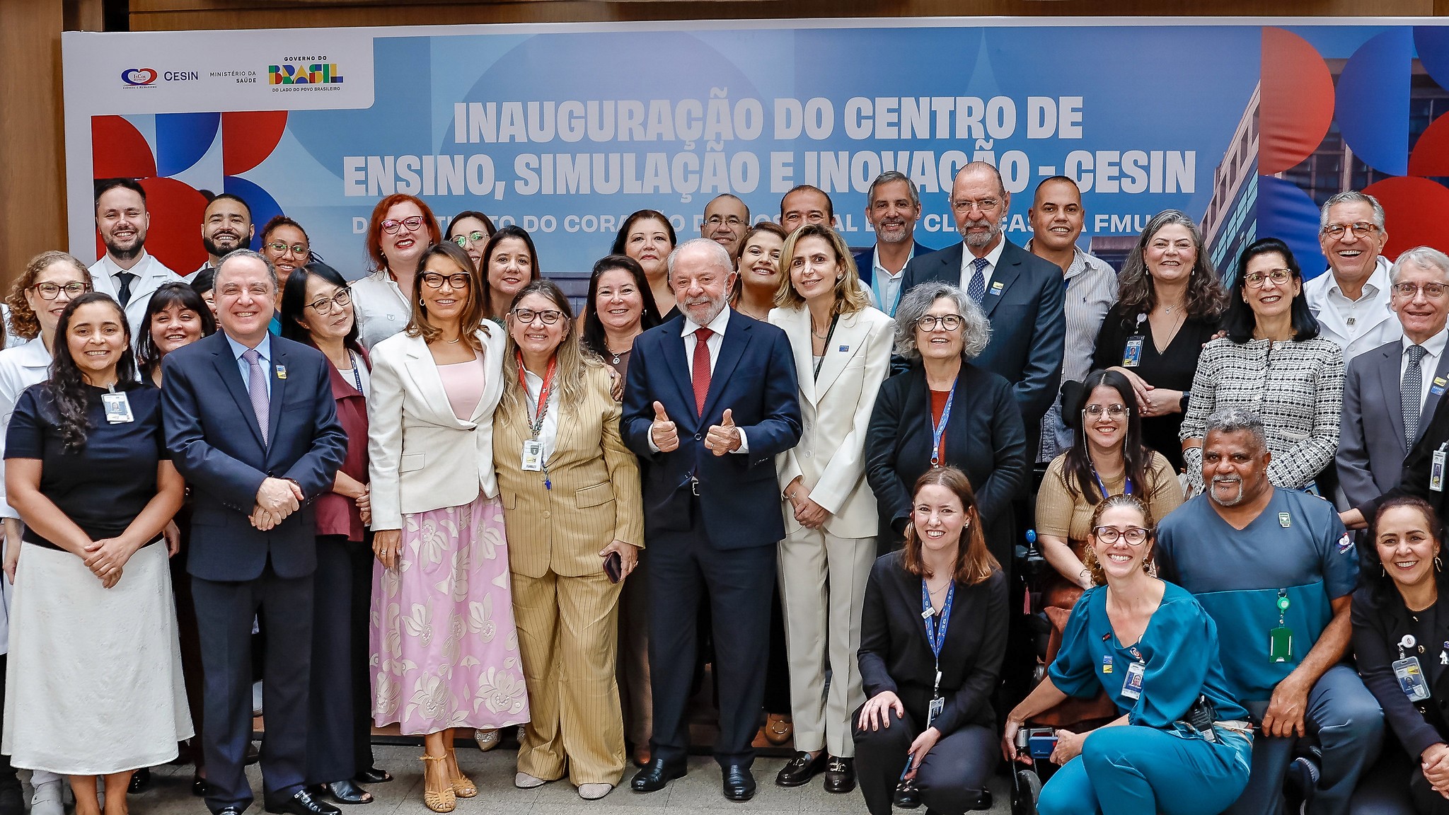Presidente da República, Luiz Inácio Lula da Silva, durante visita ao Centro de Ensino, Simulação e Inovação (CESIN) do Instituto do Coração (InCor) do Hospital das Clínicas da Faculdade de Medicina da Universidade de São Paulo (HC-FMUSP), no bairro Cerqueira César, em São Paulo - SP Foto: Ricardo Stuckert / PR