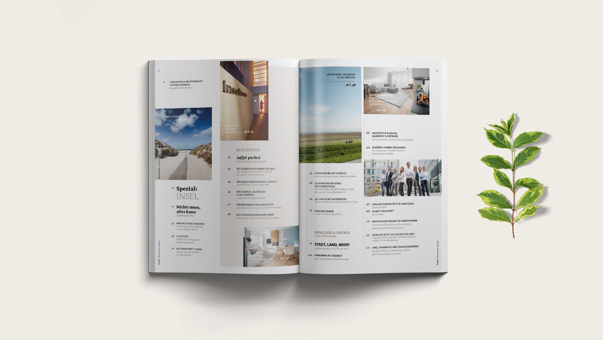 Doppelseite im Exakt Magazin – journalistische Inhalte modern aufbereitet
