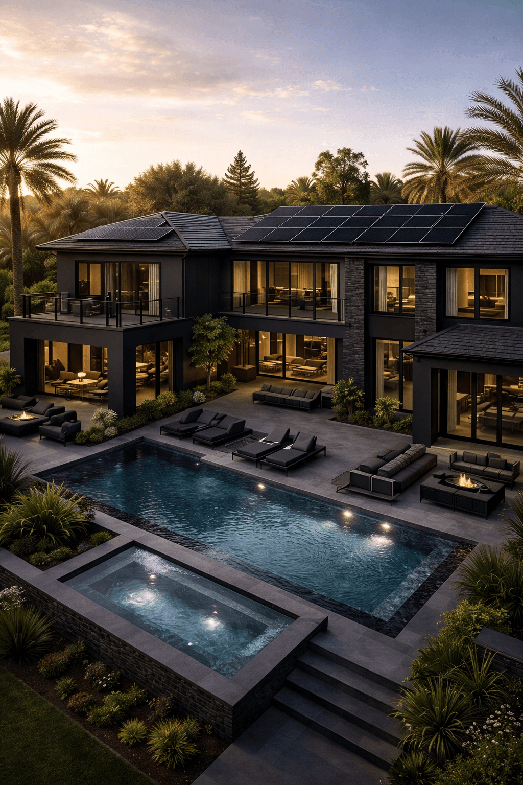 A young person with curly hair smiles at the camera while sitting in front of a laptop against a dark background.