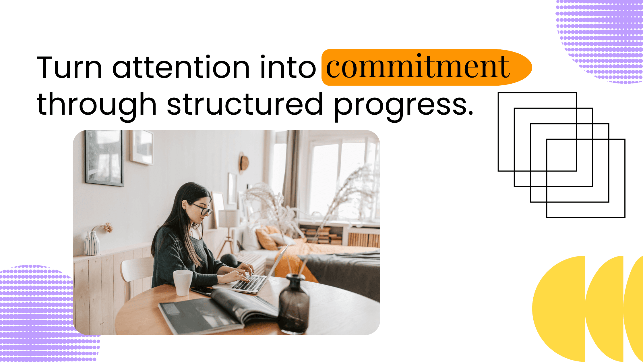 Coach working on a laptop at a desk, showing how structured programs turn audience attention into commitment and paid participation.