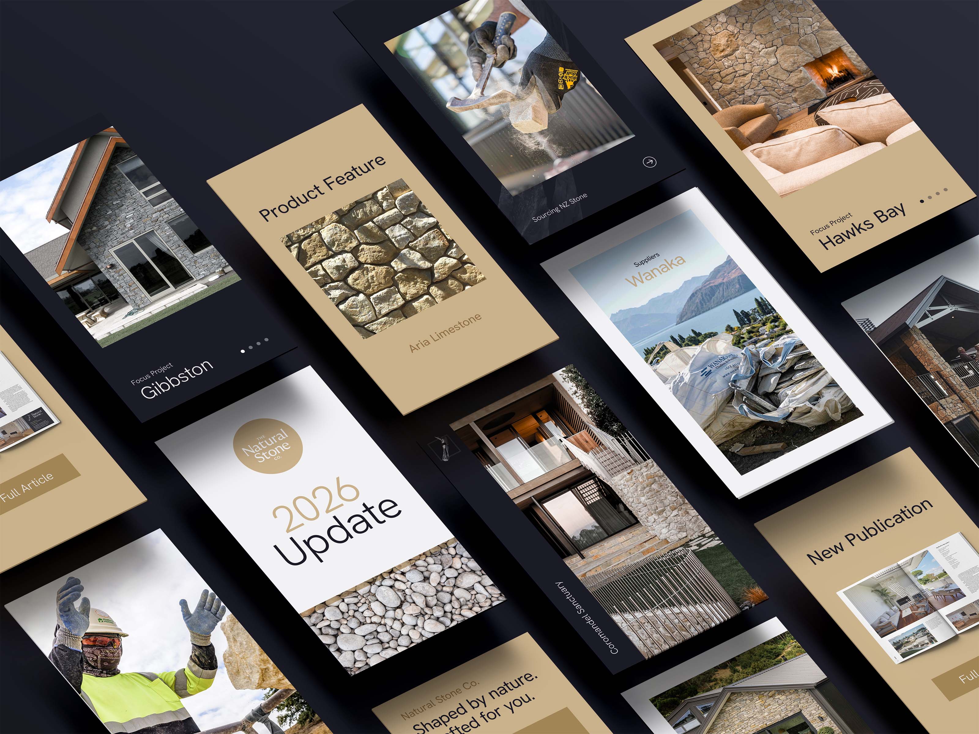 Natural Stone Company social media template concepts
