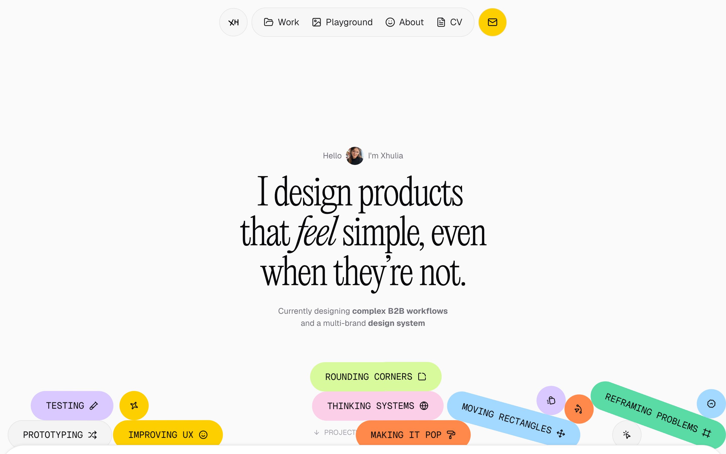 Xhulia Frroku live website screenshot