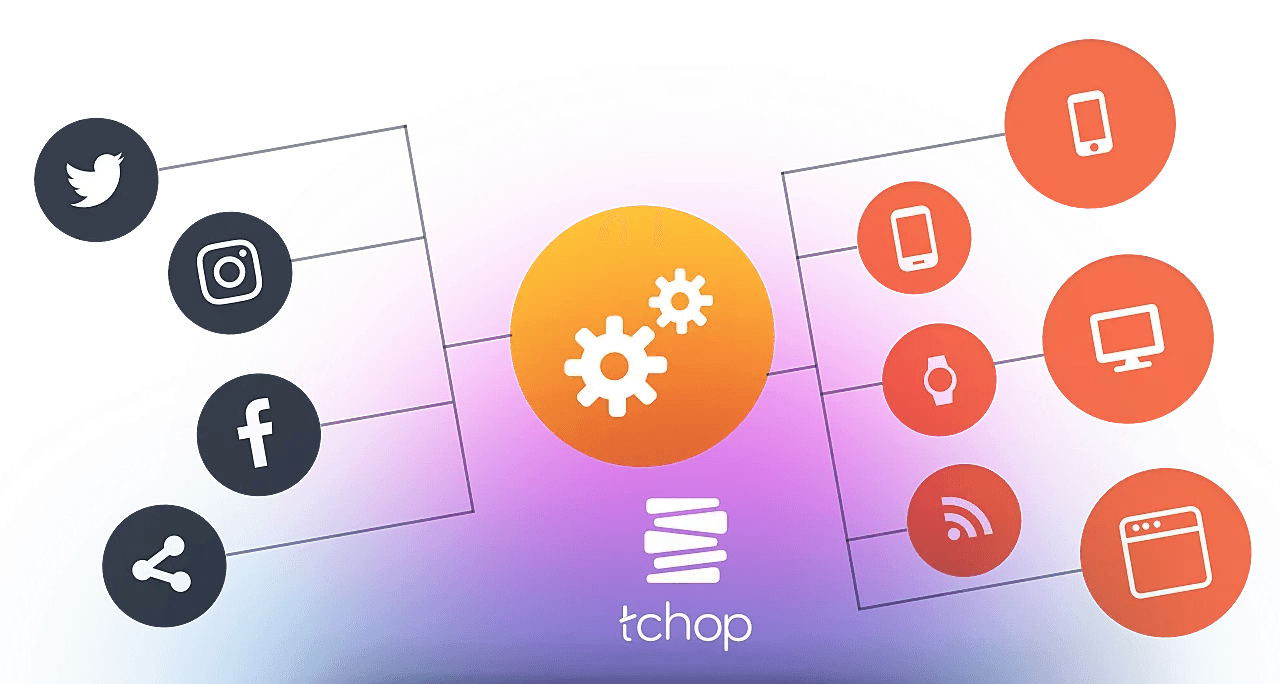 Illustration representing tchop's developer friendly API integrations